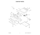 Whirlpool WEE515S0LB3 cooktop parts diagram