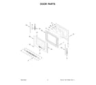 Whirlpool WEE515S0LB3 door parts diagram