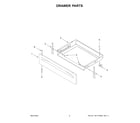 Whirlpool WEE515S0LB3 drawer parts diagram