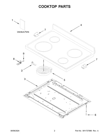 Cooktop parts