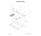 Maytag MFES6030RZ0 cooktop parts diagram