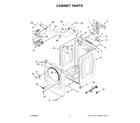 Maytag YMED7020RW0 cabinet parts diagram