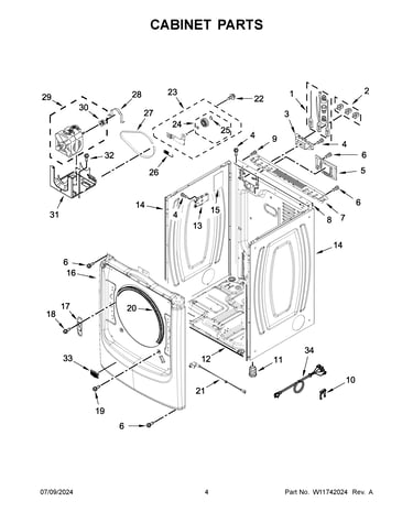 Cabinet parts