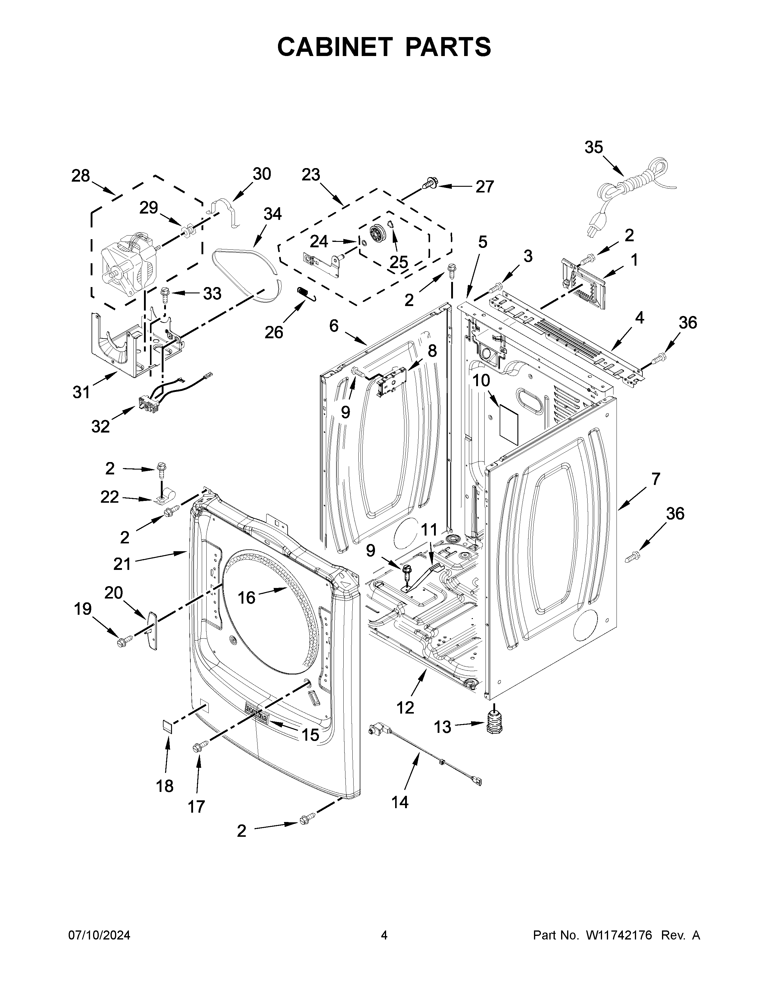 Cabinet parts