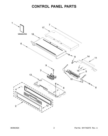 Control panel parts