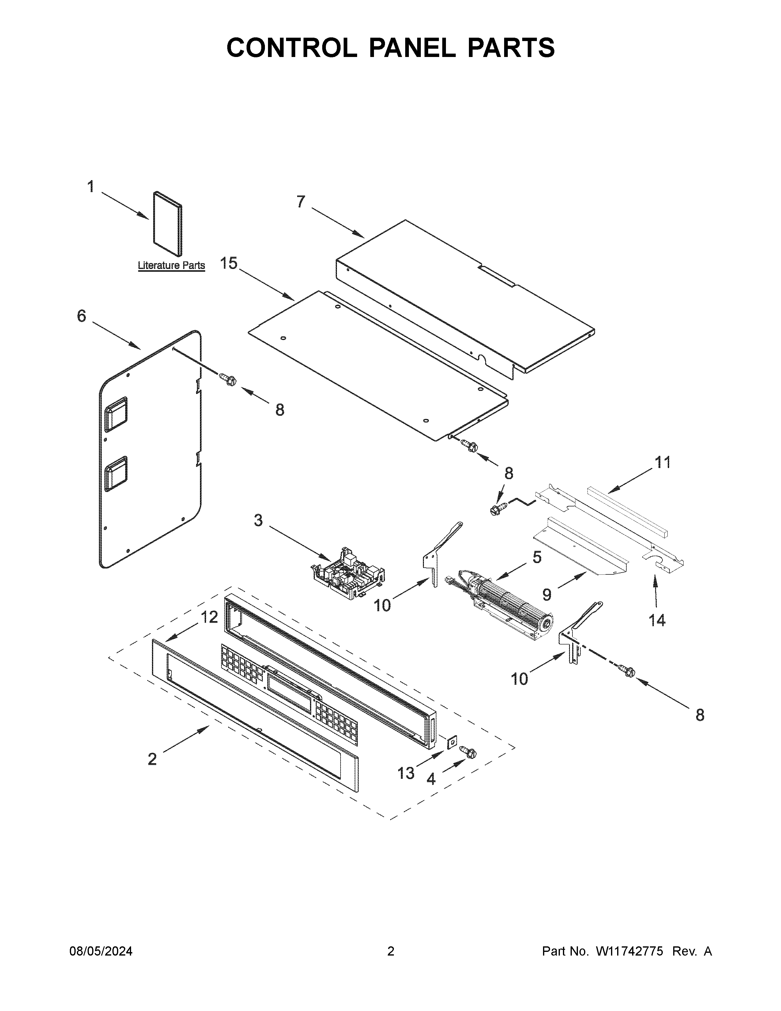 CONTROL PANEL PARTS