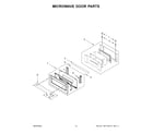 KitchenAid KOEC430RSS00 microwave door parts diagram