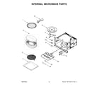 KitchenAid KOEC430RSS00 internal microwave parts diagram