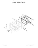Oven door parts