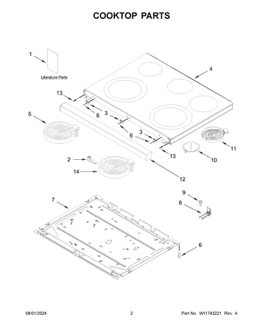 Cooktop parts