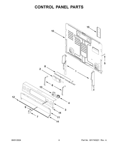 Control panel parts