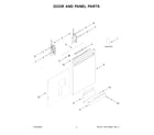 KitchenAid KDFE304RPS0 door and panel parts diagram