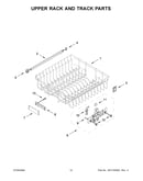Upper rack and track parts