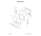 Whirlpool WFGS7530RV0 door parts diagram