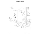 Whirlpool WRF560SMHB05 cabinet parts diagram