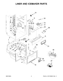 Liner and icemaker parts