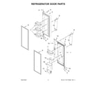 Whirlpool WRF560SMHB05 refrigerator door parts diagram