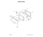 Maytag YMFES6030RZ0 door parts diagram