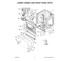 Whirlpool CESP2978JQ0 lower cabinet and front panel parts diagram