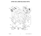 Whirlpool CESP2978JQ0 upper and lower bulkhead parts diagram