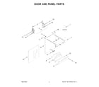 Maytag MDB9979SKZ3 door and panel parts diagram