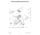 Maytag MDB9979SKZ3 pump, washarm and motor parts diagram