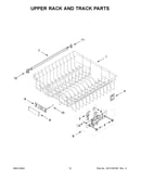 Upper rack and track parts