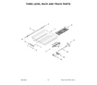 Maytag MDB9979SKZ3 third level rack and track parts diagram