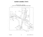 Whirlpool CGSP2958JQ0 burner assembly parts diagram