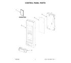 Maytag YMMMS4230PZ00 control panel parts diagram