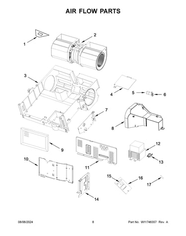 Air flow parts