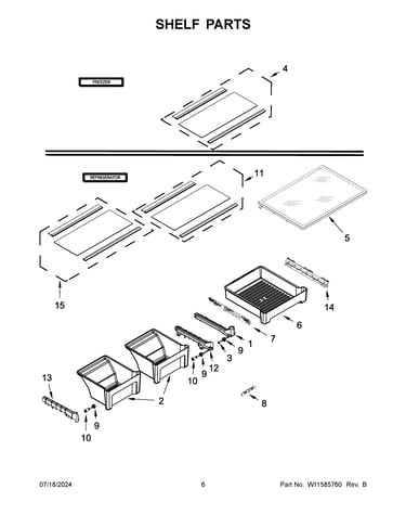 Shelf parts