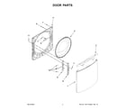 Maytag MFW7020RU0 door parts diagram