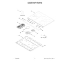 Maytag MFES6030RZ0 cooktop parts diagram