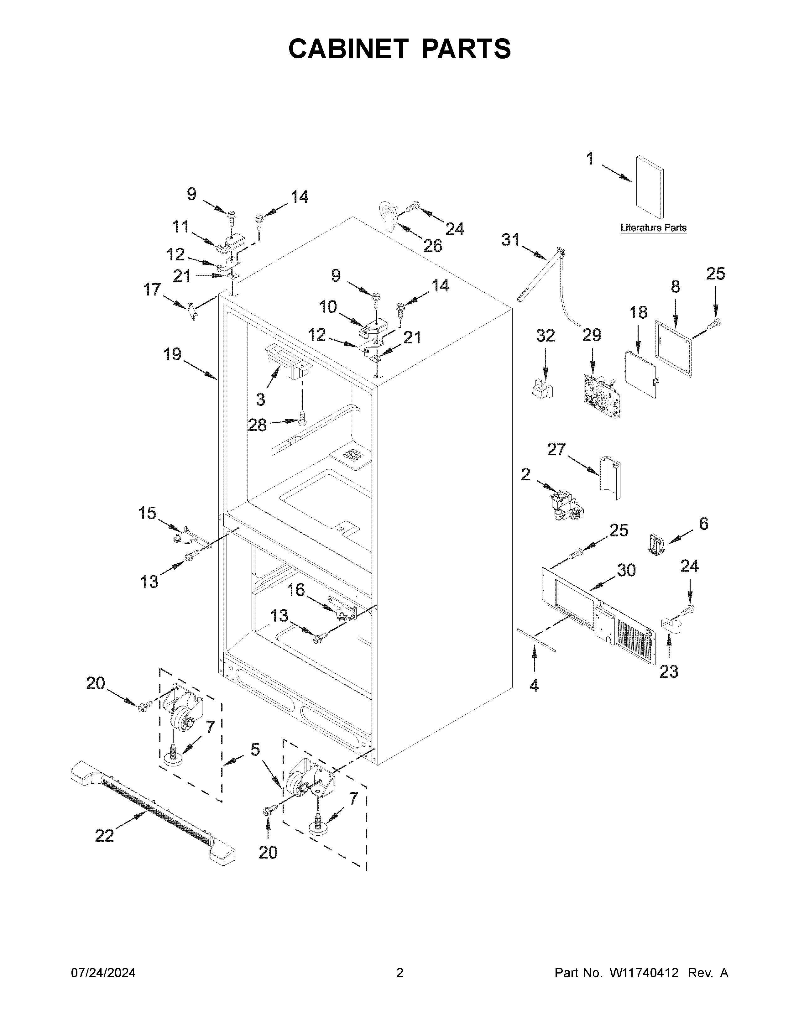 Cabinet parts