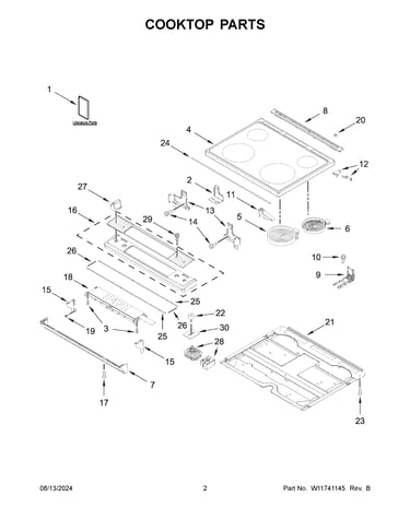 Cooktop parts