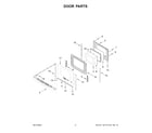 Whirlpool YWEE515S0LW3 door parts diagram