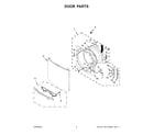 Maytag YMED7020RW0 door parts diagram