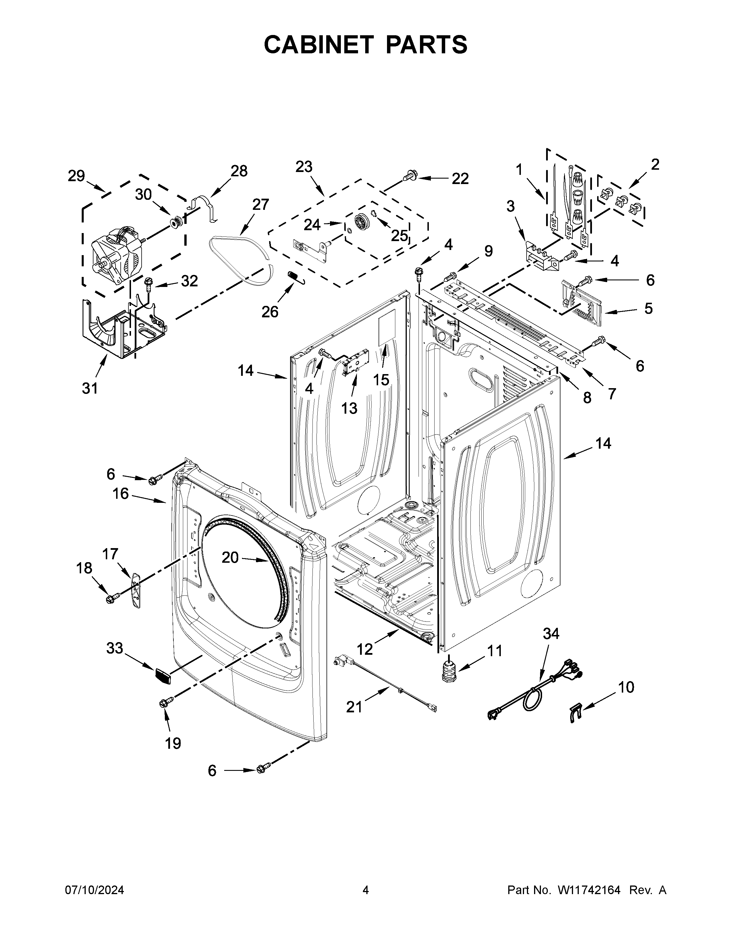 Cabinet parts