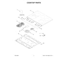 Maytag MFES6030RW0 cooktop parts diagram