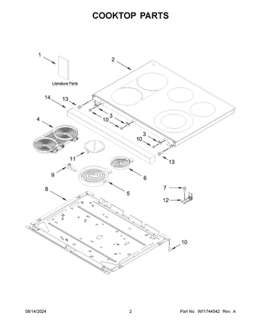 Cooktop parts