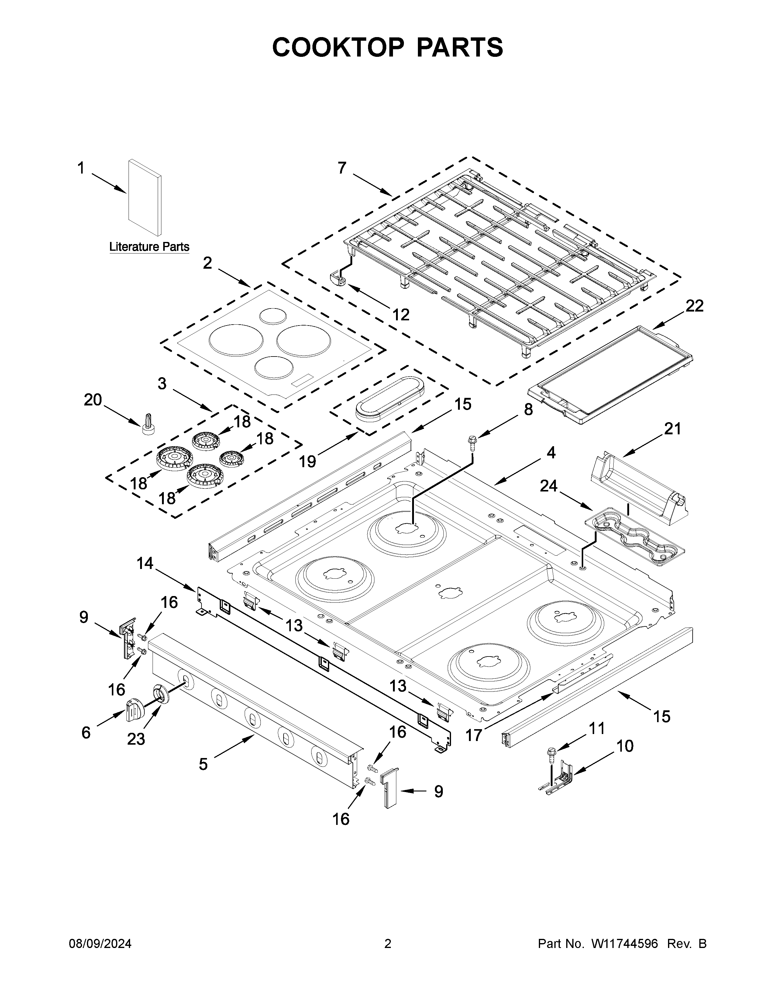 COOKTOP PARTS