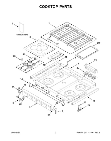 Cooktop parts