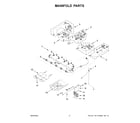 Whirlpool WFGS7530RB0 manifold parts diagram