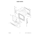 Whirlpool WFGS7530RB0 door parts diagram