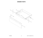 Whirlpool WFGS7530RB0 drawer parts diagram