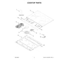 Maytag YMFES6030RW0 cooktop parts diagram