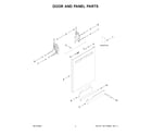 Maytag MDPS6124RZ1 door and panel parts diagram