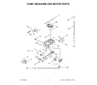 Maytag MDPS6124RZ1 pump, washarm and motor parts diagram