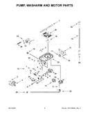 Pump, washarm and motor parts